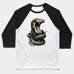 Snake Horror Kill Baseball T-Shirt